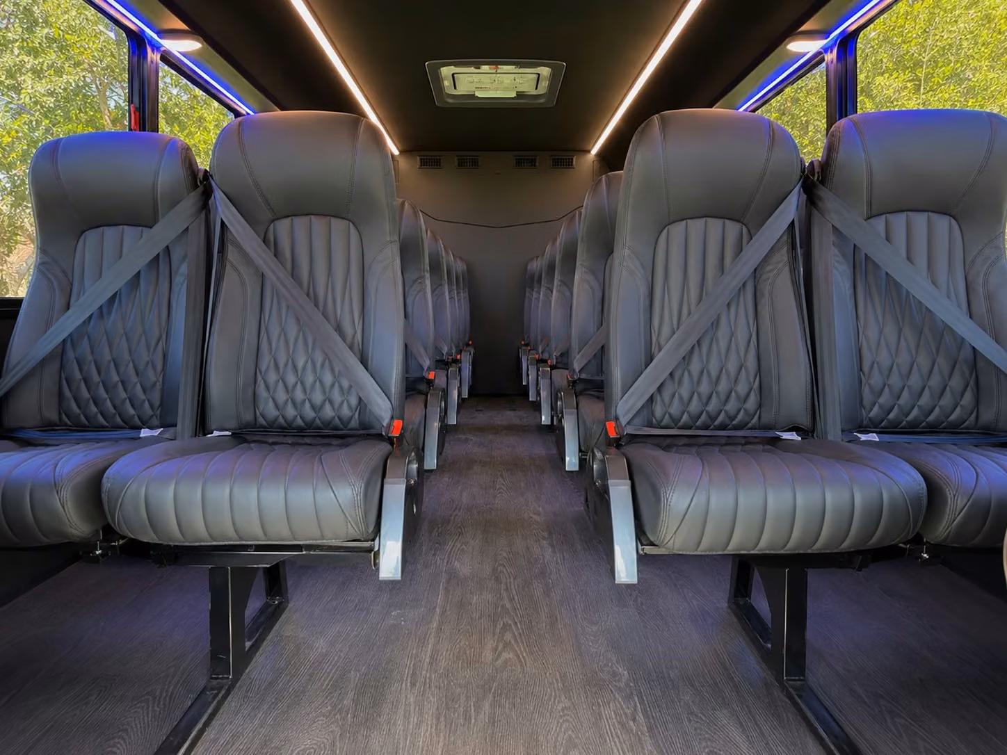 18 passenger minibus interior
