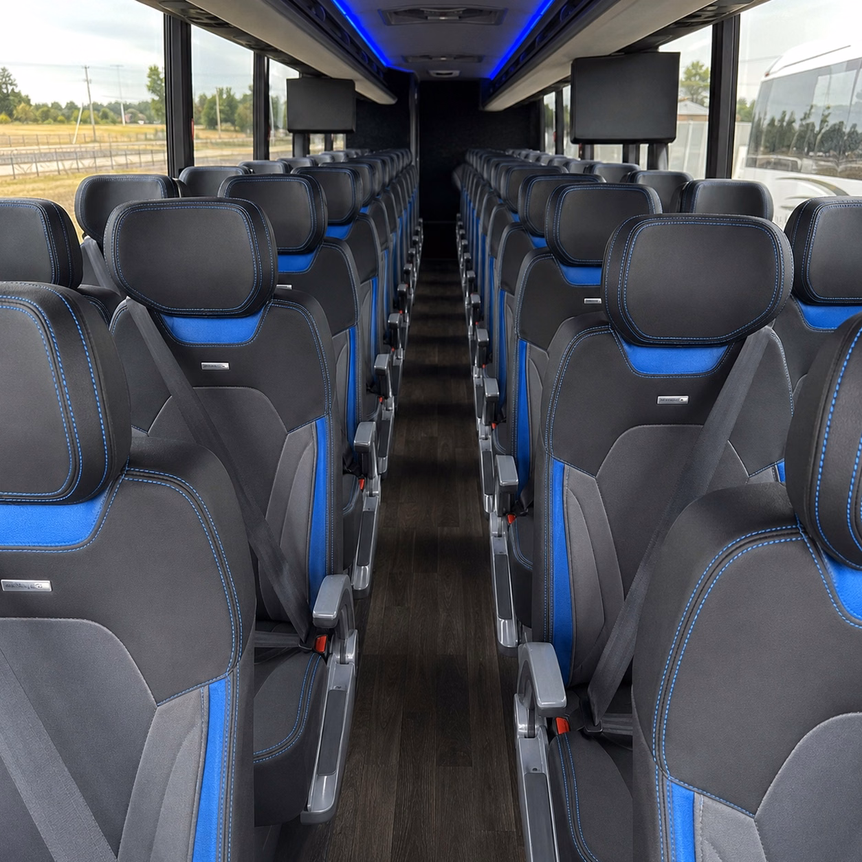 tallahassee charter bus rental interior